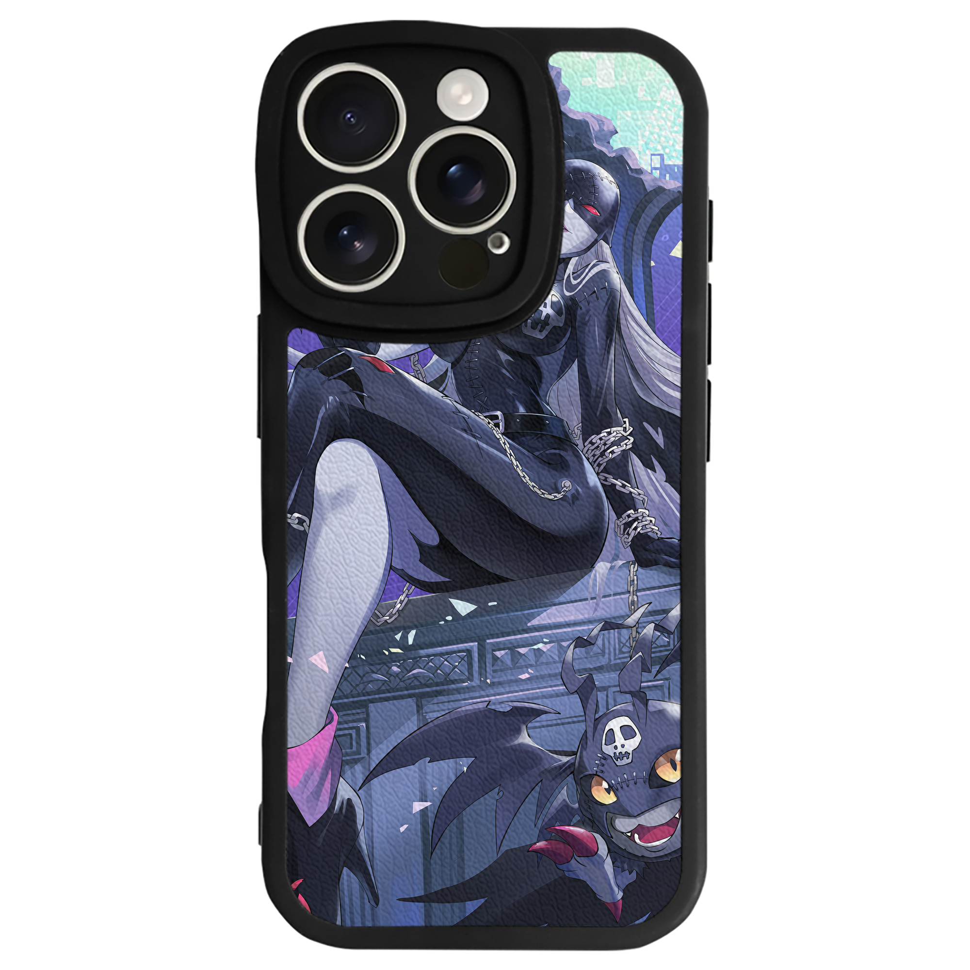（画像用） Digimon デジタルモンスター/デジモン 【iPhone 16シリーズ対応】シリコンスマホケース（レザー調） 材質：シリコン
